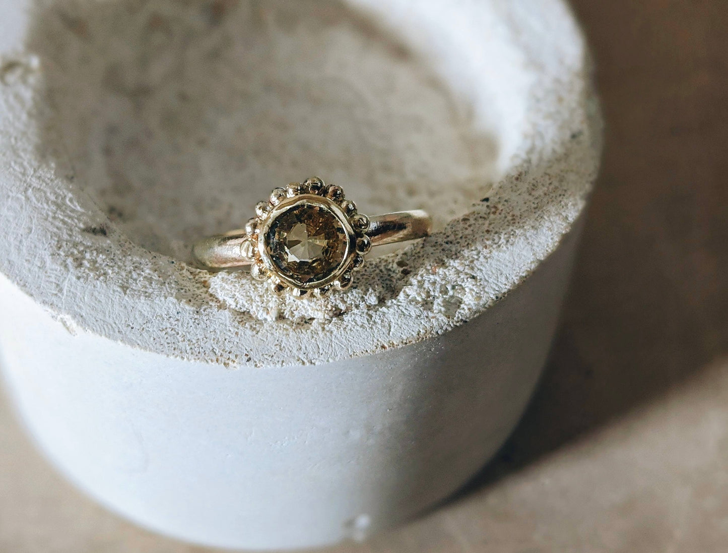 Bespoke | Champagne Sapphire Solitaire