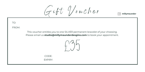 Welding Gift Voucher | Sterling Silver