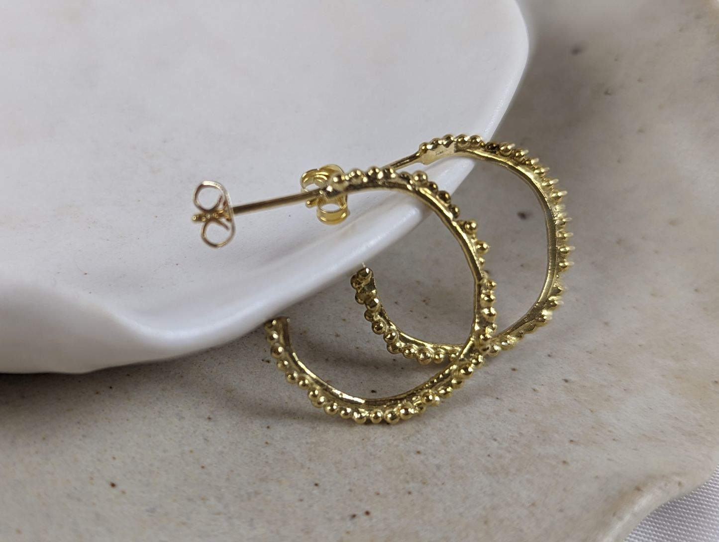 Granulation Hoops | 18k Gold plated