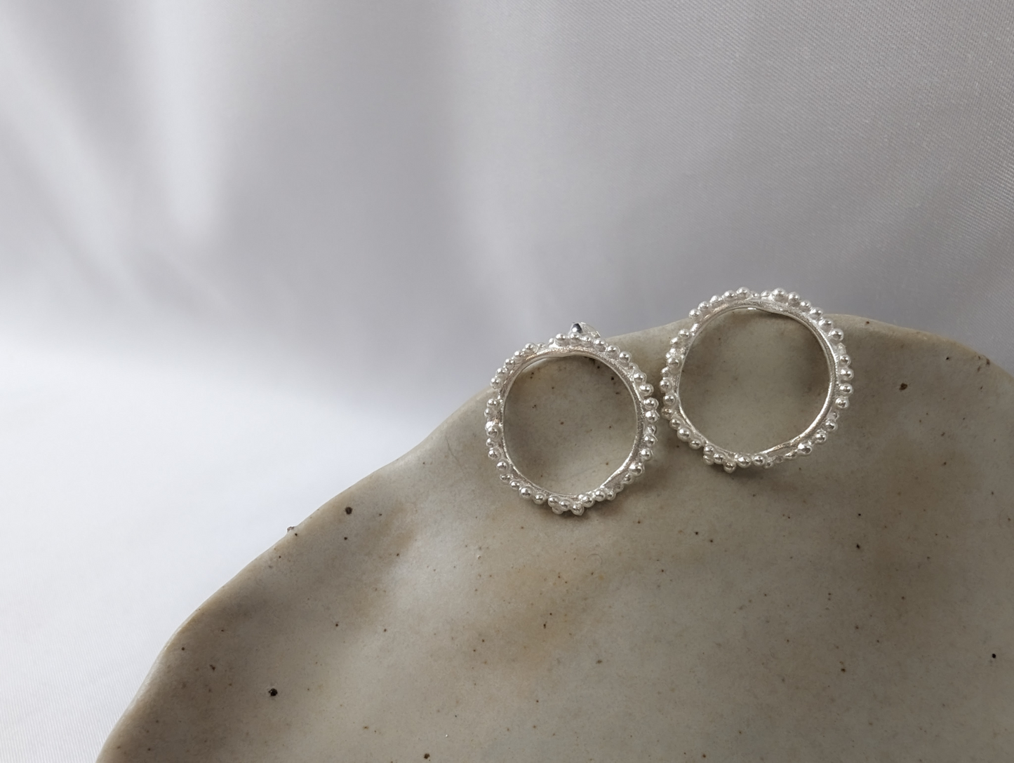 Halo Studs | Sterling Silver
