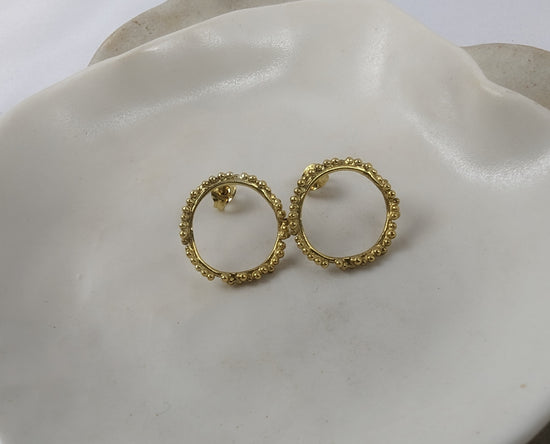Halo Studs | Gold Plated