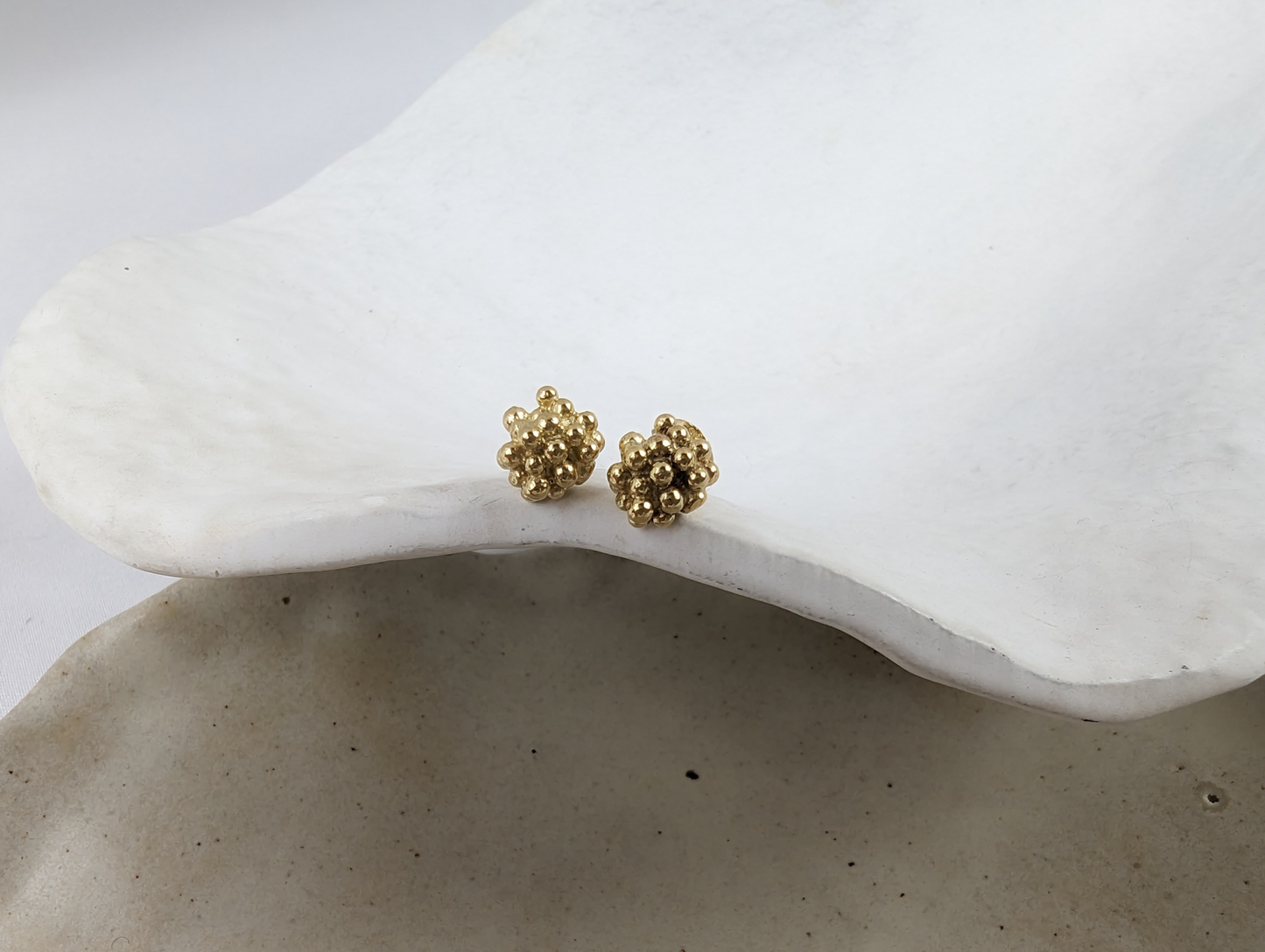 Sea Urchin Studs | 18k Gold Plated