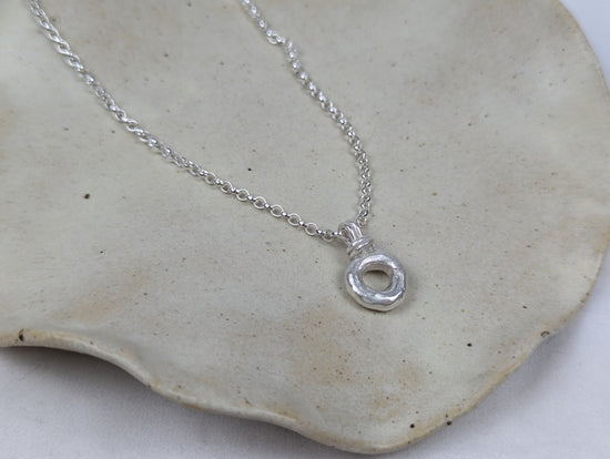 Looped Buoy Pendant | Sterling Silver