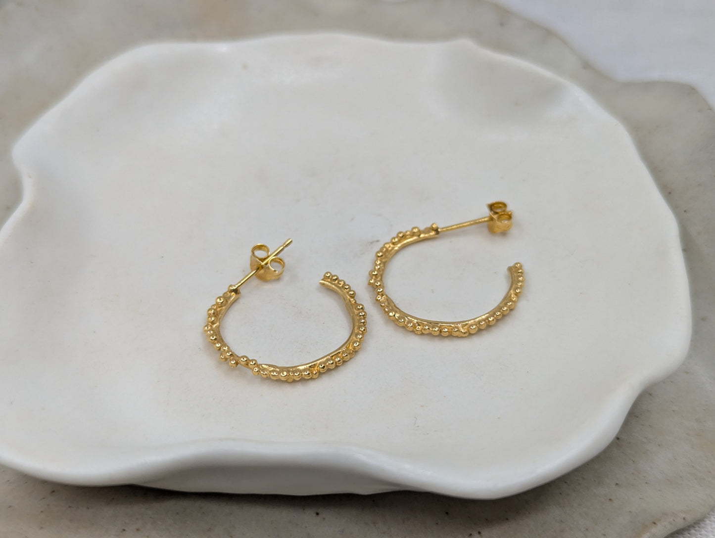 Granulation Hoops | 18k Gold plated