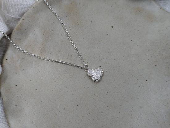 Molten Heart Pendant | Sterling Silver