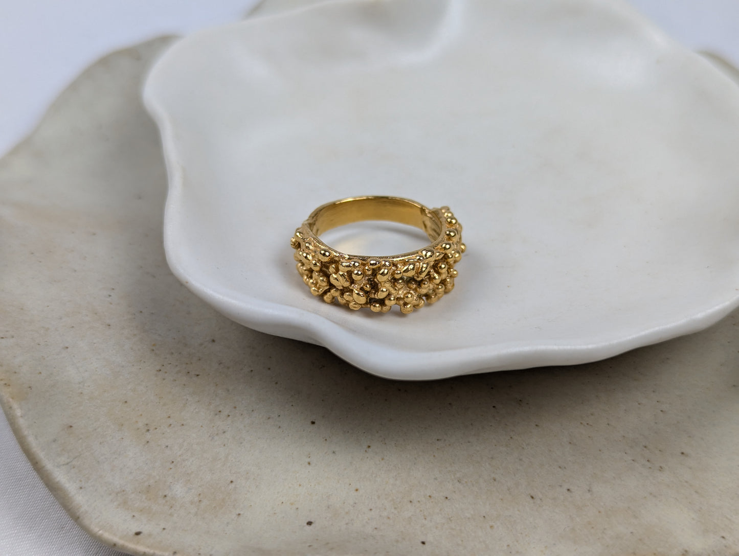 Sea Foam Ring | 18k Gold Plated