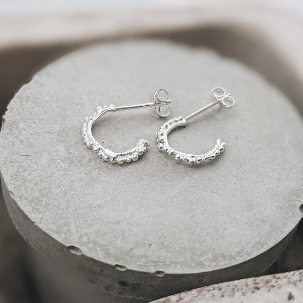 Mini Granulation Hoops | Sterling Silver - Milly Maunder Designs