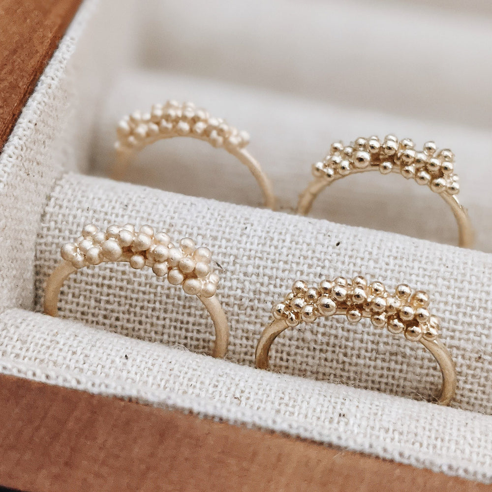 9k Yellow gold Bubble ring - Milly Maunder Designs