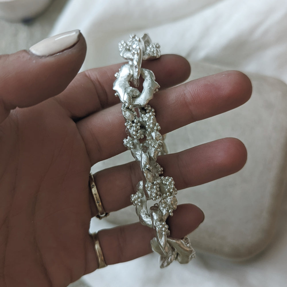 Molten Link Bracelet | Sterling Silver - MILLY MAUNDER