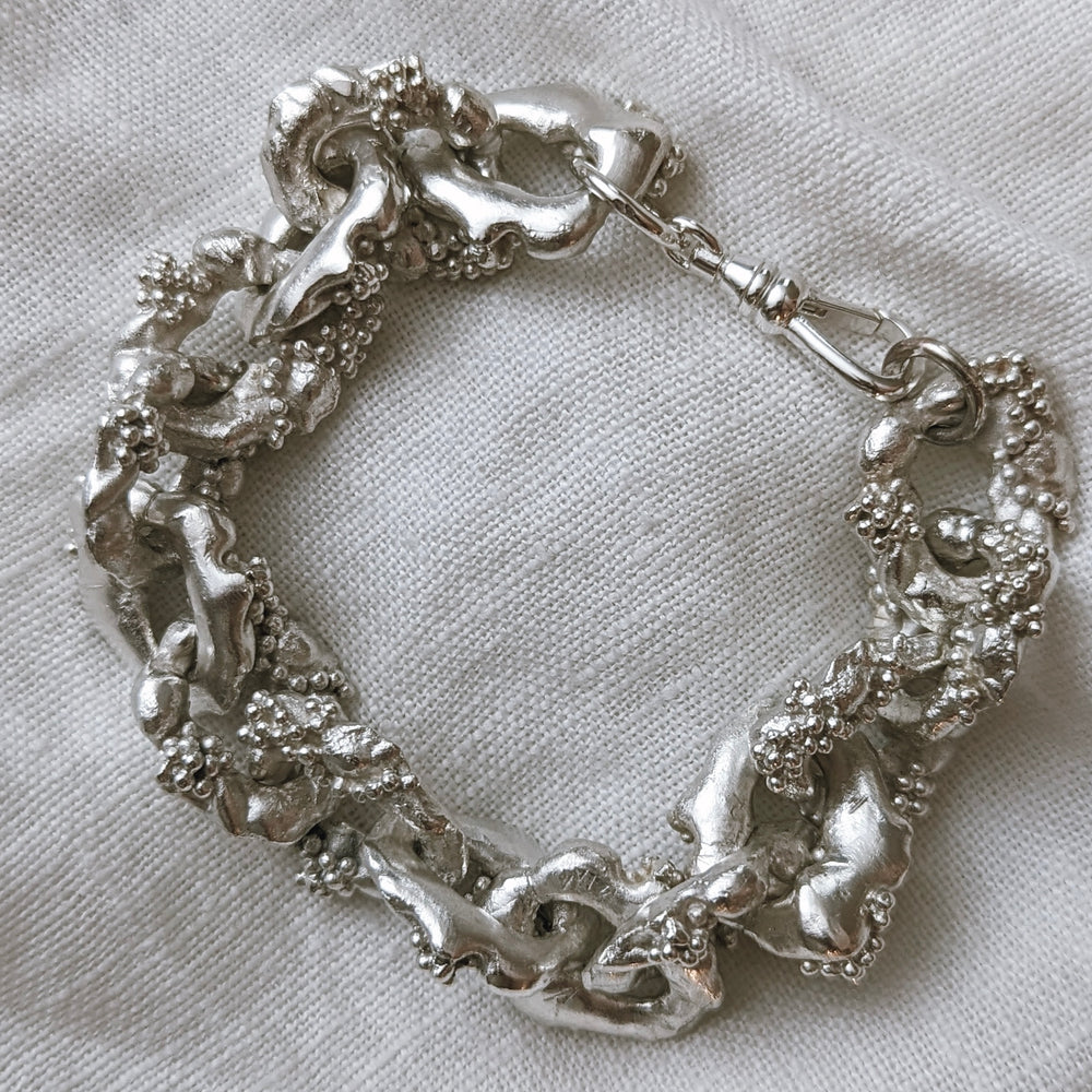 Molten Link Bracelet | Sterling Silver - MILLY MAUNDER