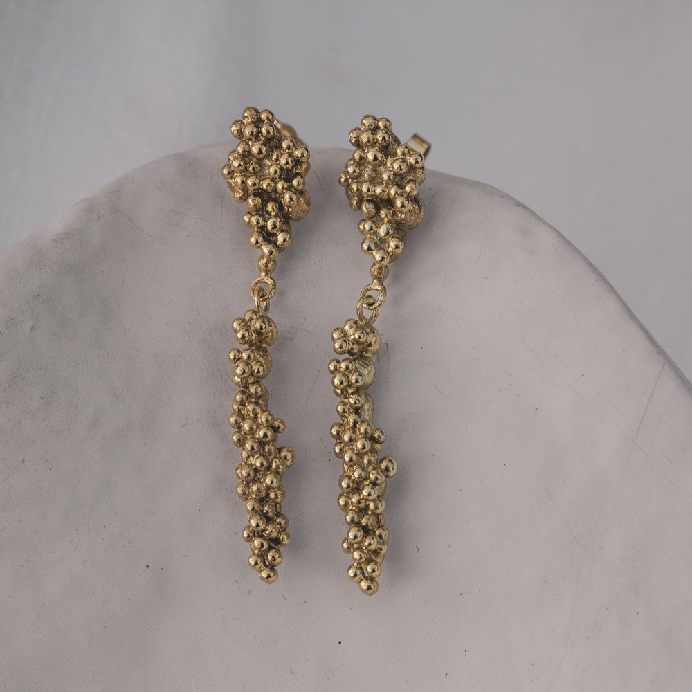 Barnacles Drop studs | 18k Gold Plated - MILLY MAUNDER