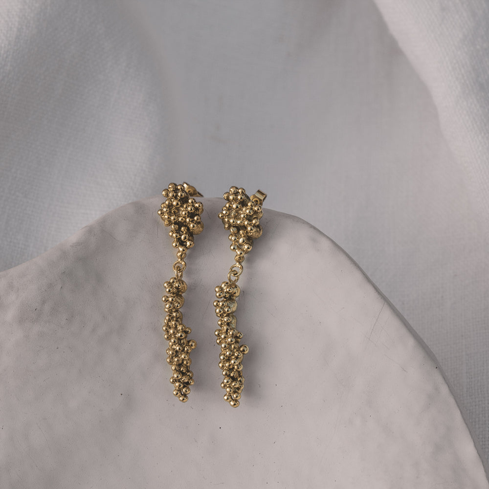 Barnacles Drop studs | 18k Gold Plated - MILLY MAUNDER