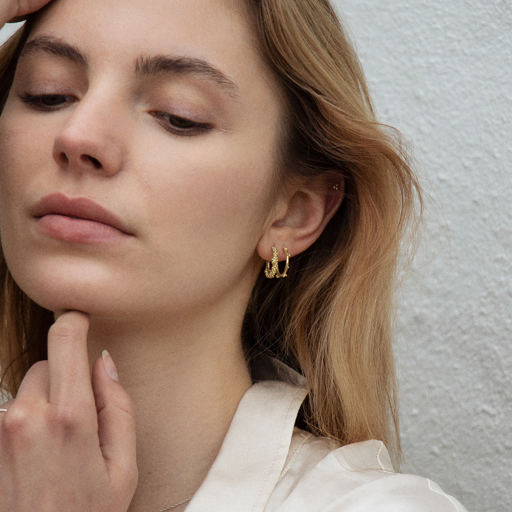 Mini Budo Hoops | Gold - Milly Maunder Designs