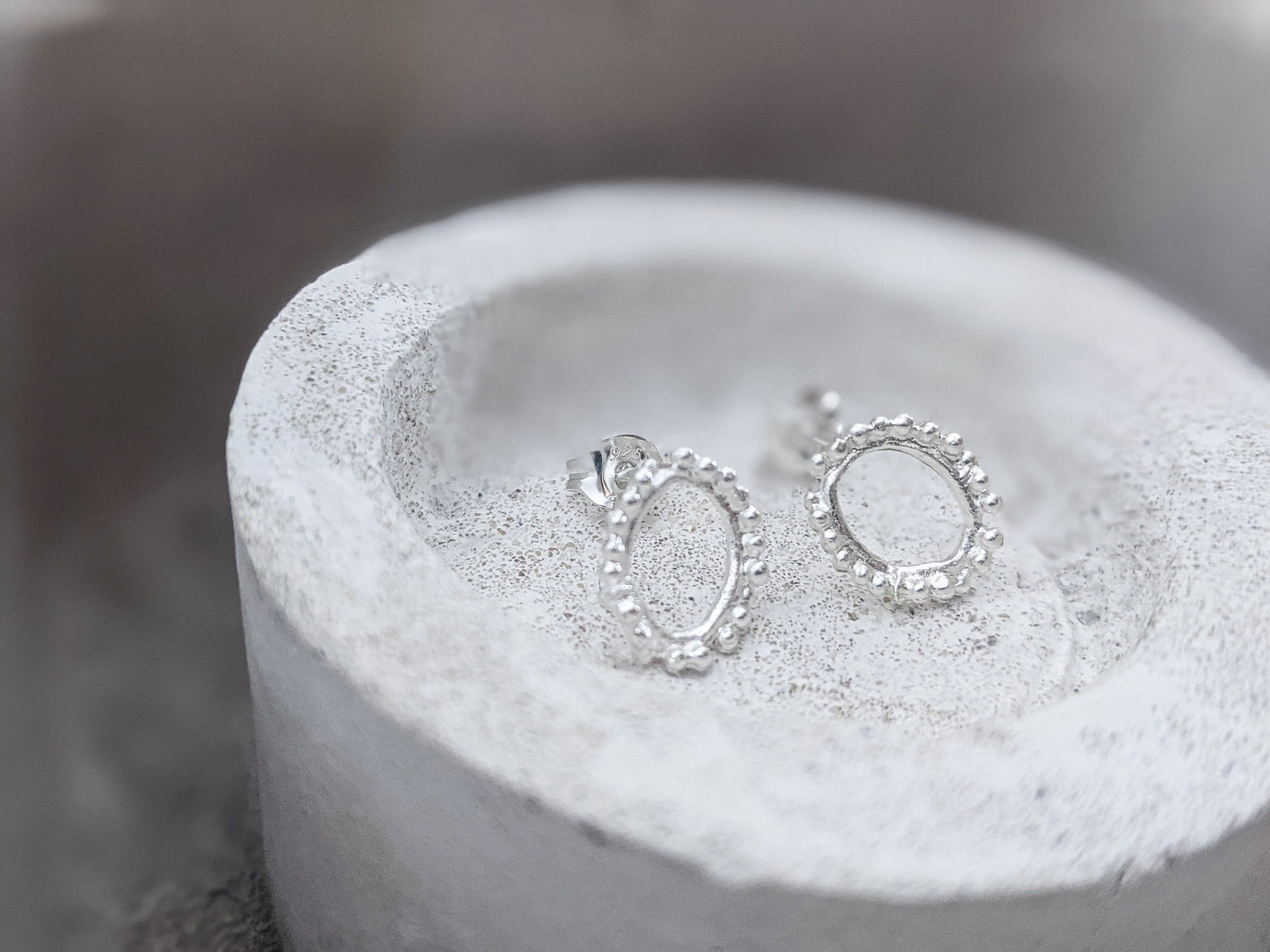 Mini Halo studs | Sterling Silver - Milly Maunder Designs