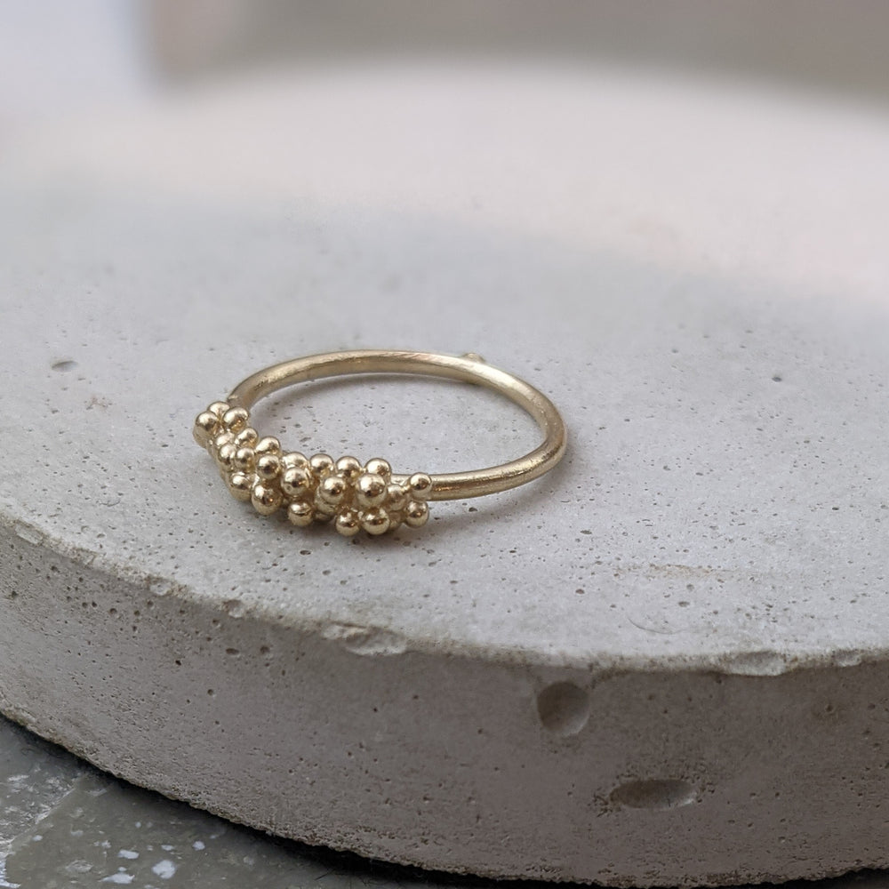 9k Yellow gold Bubble ring - Milly Maunder Designs