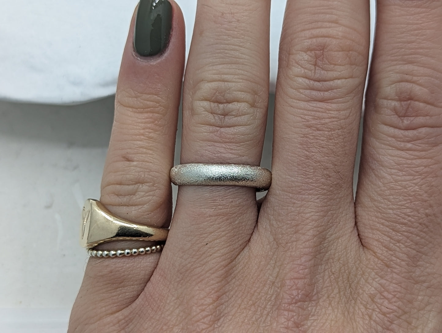 4.0 Smooth Heavy Wedding Band | 9k White gold - MILLY MAUNDER