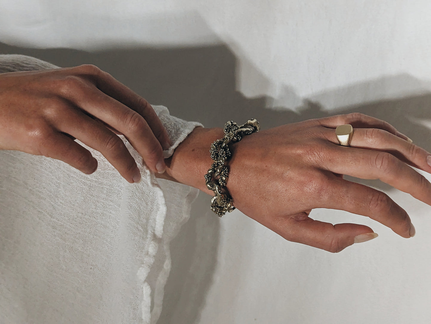 Molten Link Bracelet | Sterling Silver - MILLY MAUNDER