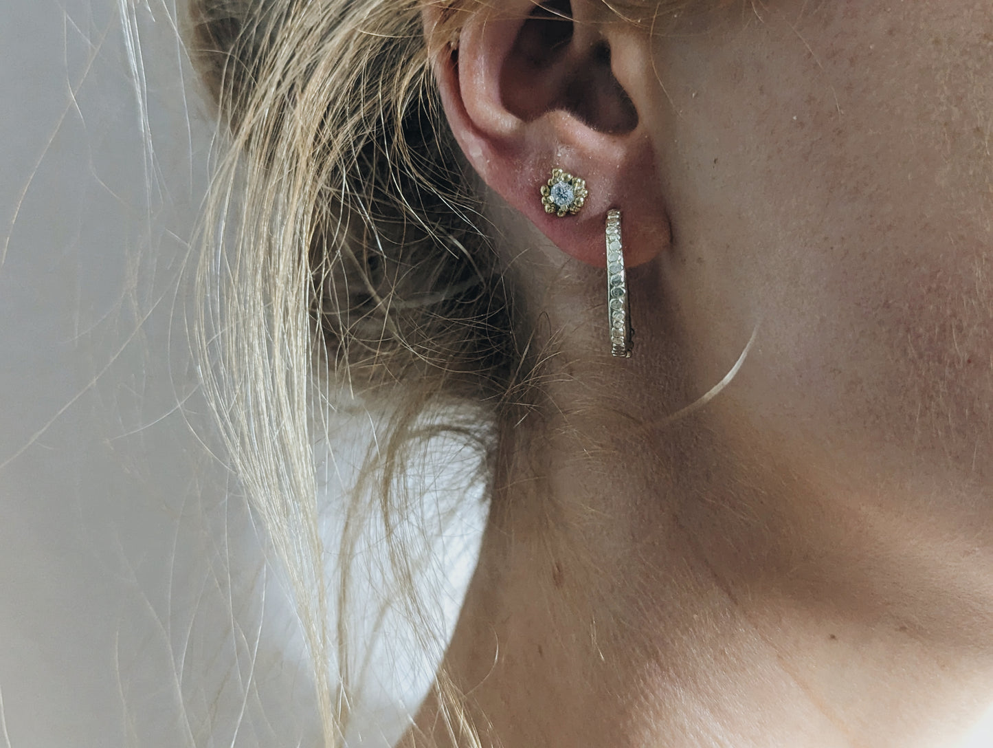 Medium Pebble Hoops | Sterling Silver - MILLY MAUNDER
