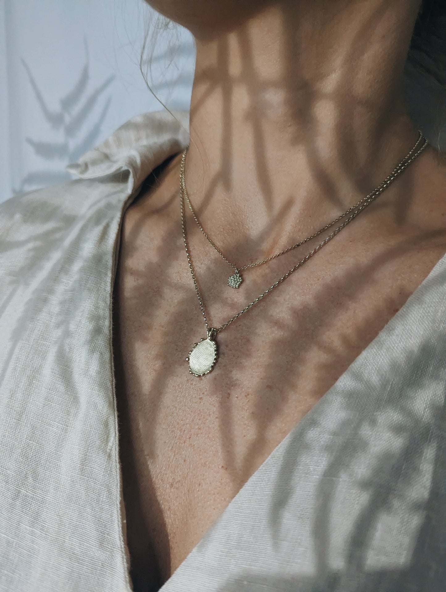 Fingerprint Disc Pendant | Sterling Silver - MILLY MAUNDER