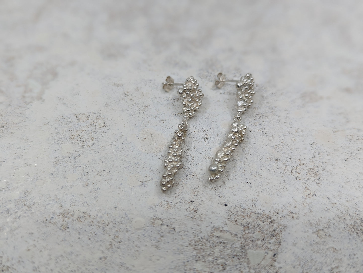 Barnacles Drop studs | Sterling Silver - MILLY MAUNDER