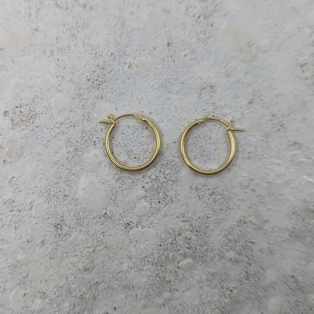 Large Hinged Huggies | Gold Plated - MILLY MAUNDER