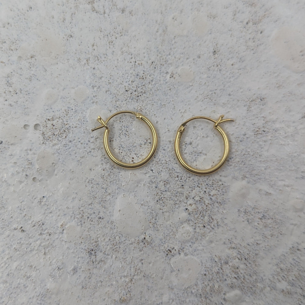 Small Hinged Huggies | Gold Plated - MILLY MAUNDER