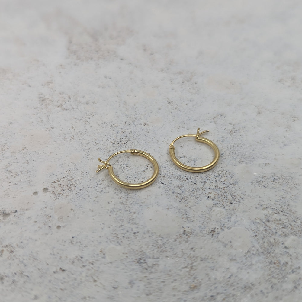 Small Hinged Huggies | Gold Plated - MILLY MAUNDER