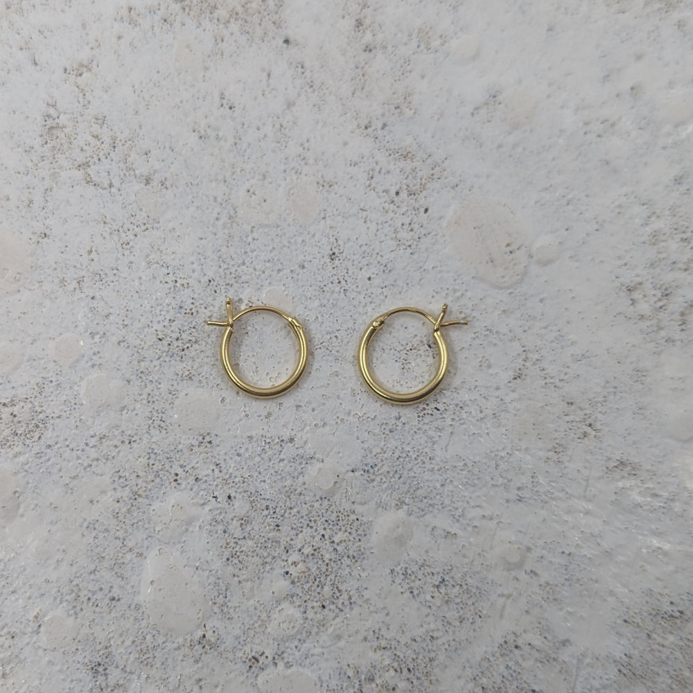 Tiny Hinged Huggies | Gold Plated - MILLY MAUNDER